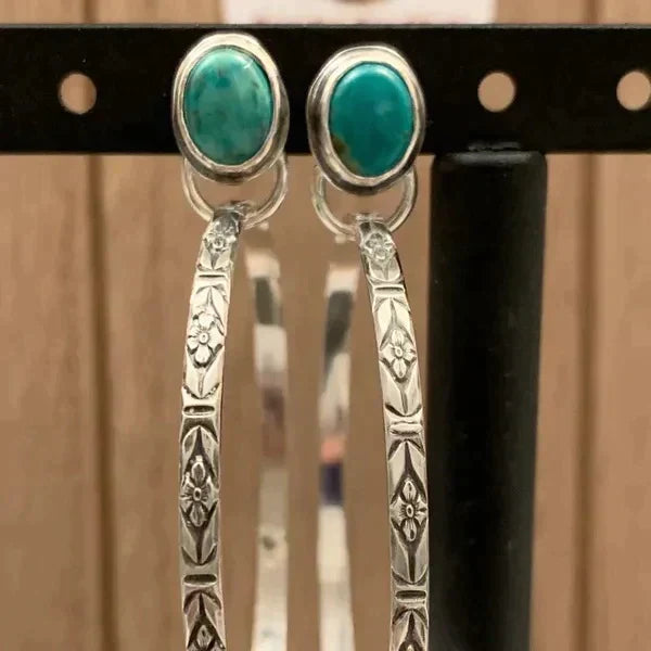 Vintage Onyx Boho Earrings Maya Henry Jewelry