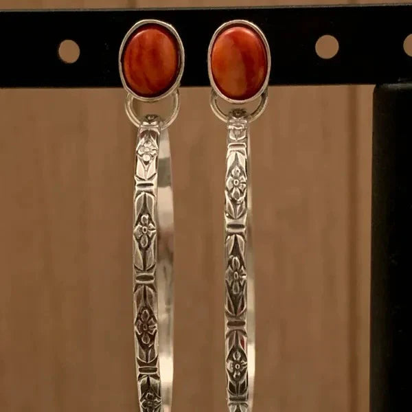 Vintage Onyx Boho Earrings Maya Henry Jewelry