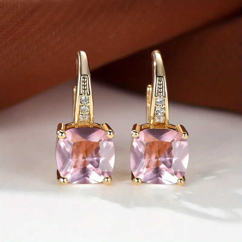 Mystic Stone Hoop Earrings | Gold Maya Henry Jewelry