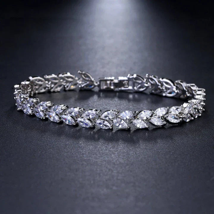 Nemorina Foliora Bracelet | White Gold Maya Henry Jewelry