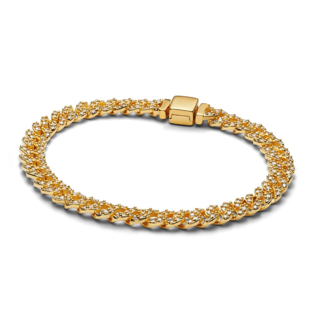 Pave Cuban Bracelet | Gold Maya Henry Jewelry