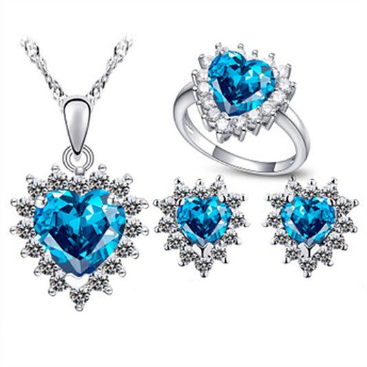 Saphira Vale Set | White Gold Maya Henry Jewelry