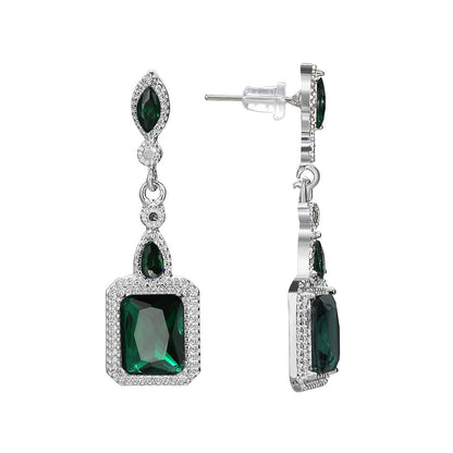 Clarion Verdancia Earrings | White Gold Maya Henry Jewelry