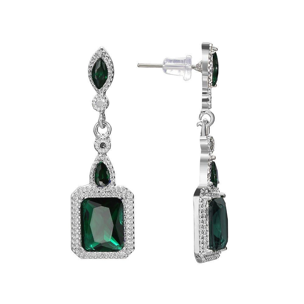Clarion Verdancia Earrings | White Gold Maya Henry Jewelry