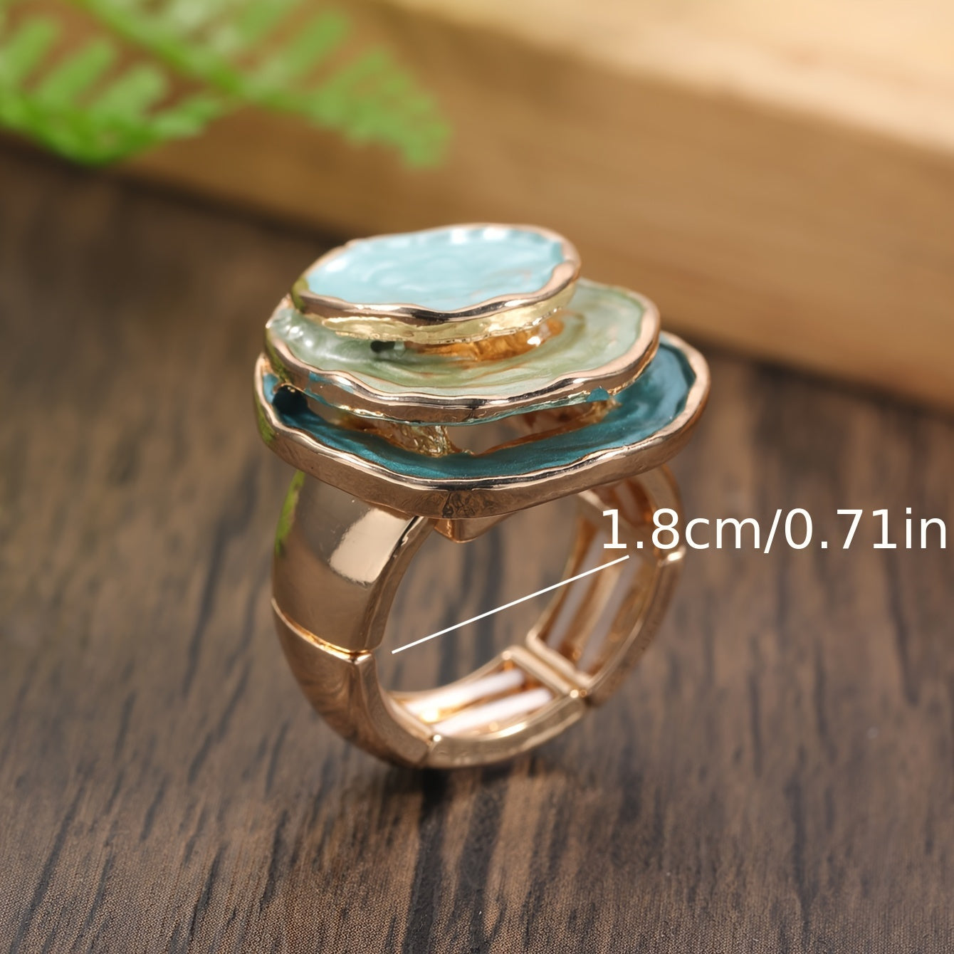 Boho Triple-Layer Enamel Ring Maya Henry Jewelry