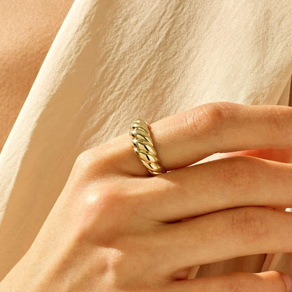 Croissant Ring | Gold Maya Henry Jewelry