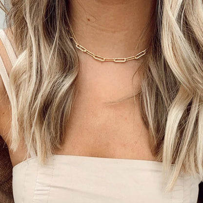 Archen Elegant Chain Necklace | Gold Maya Henry Jewelry