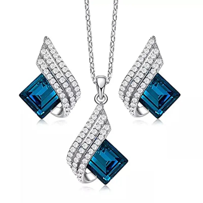 Brienne Solazure Jewelry Set | White Gold Maya Henry Jewelry