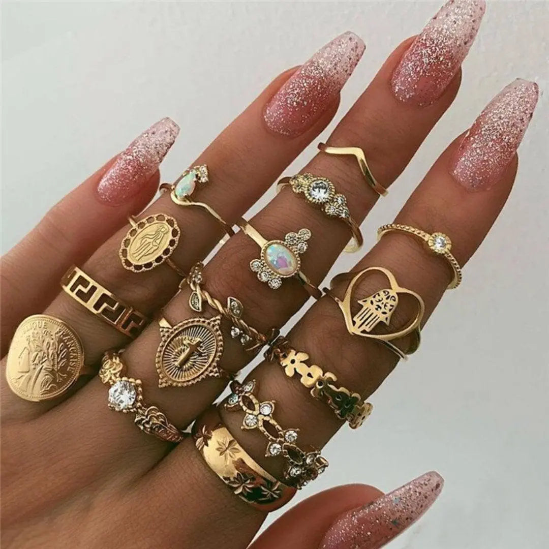 Unique Pack with 8 to 12 Rings Maya Henry Jewelry