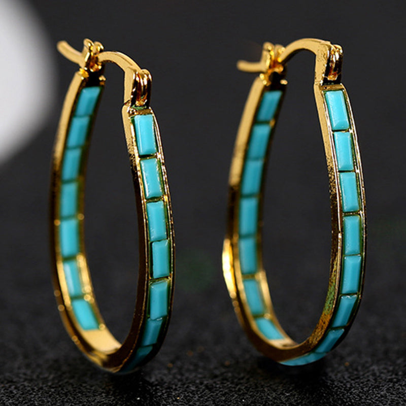 Caspian Edge Hoops | Gold Maya Henry Jewelry