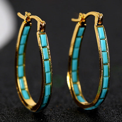 Caspian Edge Hoops | Gold Maya Henry Jewelry