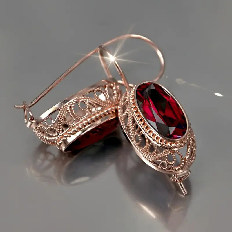 Talessia Rougefort Earrings | Rose Gold Maya Henry Jewelry
