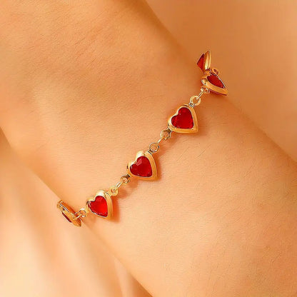 Ophelyra Garnetelle Bracelet | Gold Maya Henry Jewelry