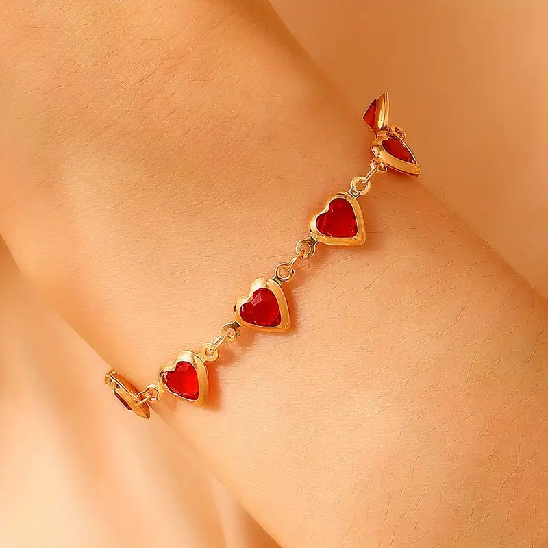 Ophelyra Garnetelle Bracelet | Gold Maya Henry Jewelry