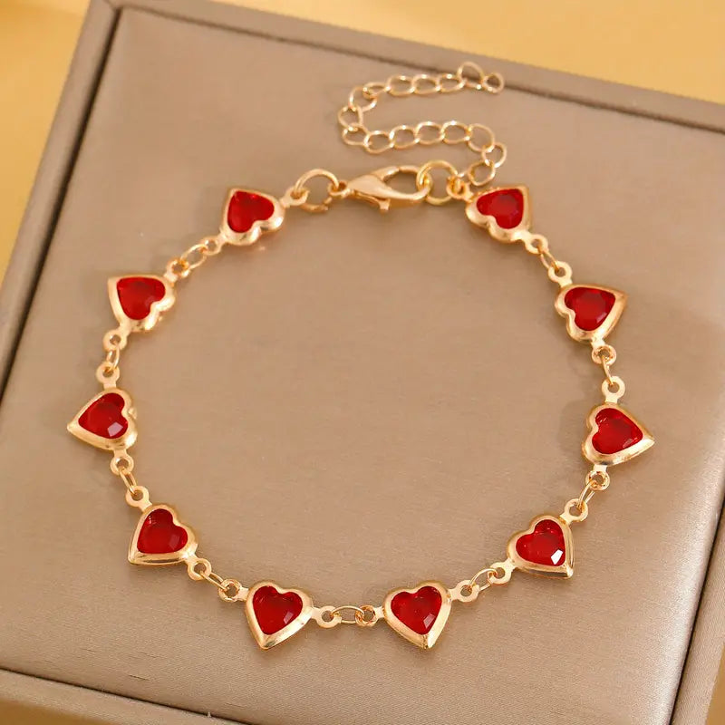Ophelyra Garnetelle Bracelet | Gold Maya Henry Jewelry