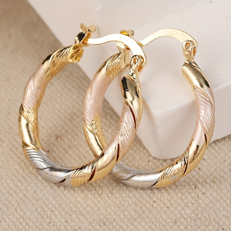 Vintage Round Hoop Earrings Maya Henry Jewelry