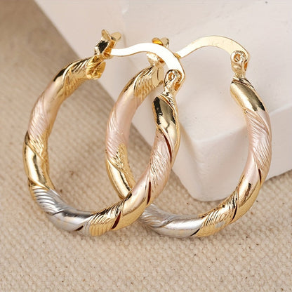 Vintage Round Hoop Earrings Maya Henry Jewelry