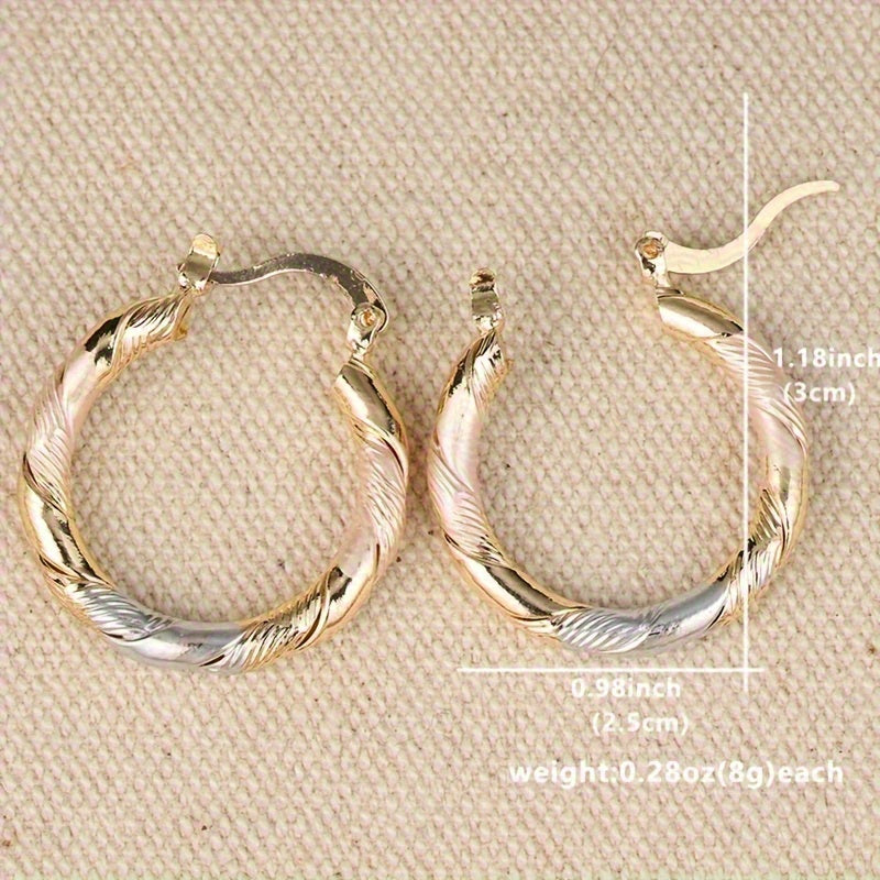 Vintage Round Hoop Earrings Maya Henry Jewelry