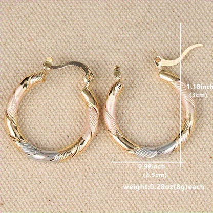 Vintage Round Hoop Earrings Maya Henry Jewelry