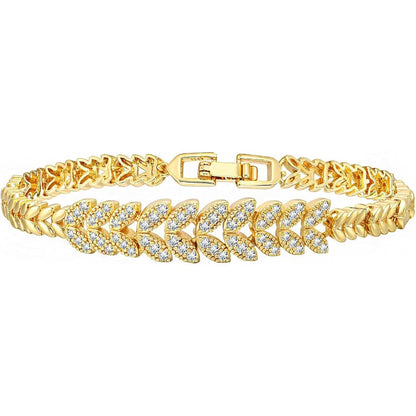 Everleaf Tennis Bracelet | Gold Maya Henry Jewelry