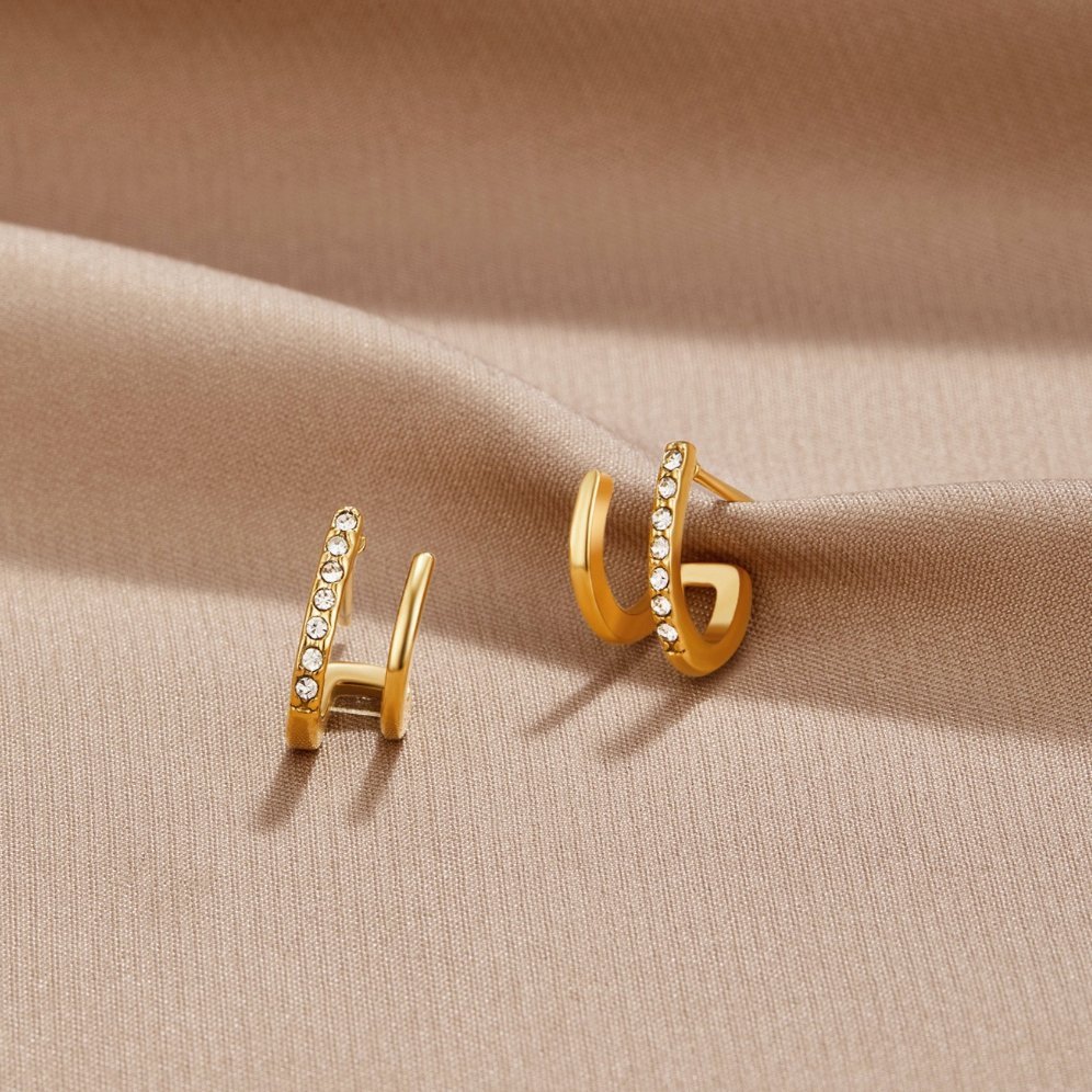 Claw Crystal Earrings Maya Henry Jewelry
