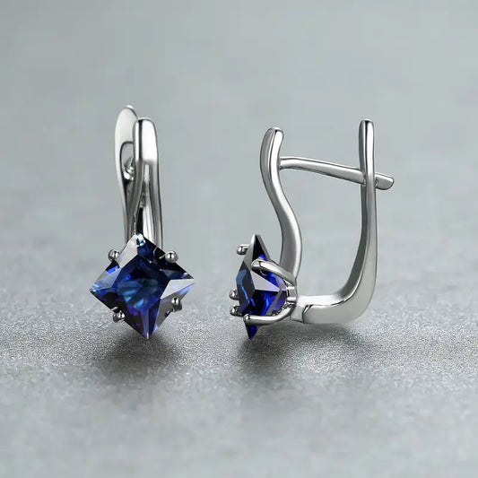 Sylvette Azurienne Earrings | White Gold Maya Henry Jewelry