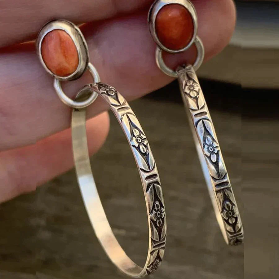 Vintage Onyx Boho Earrings Maya Henry Jewelry