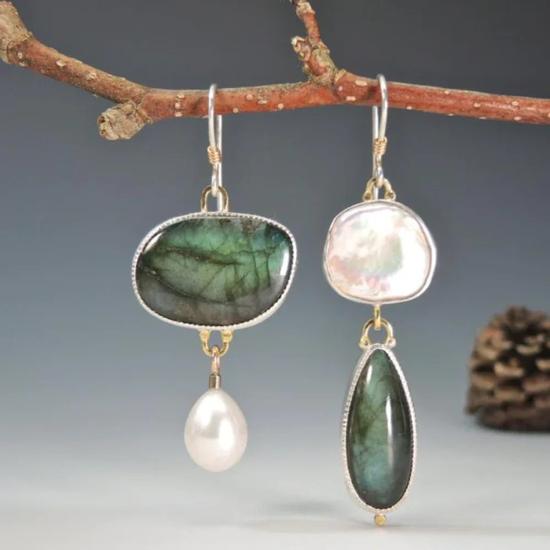 Vintage Stone Earrings Maya Henry Jewelry