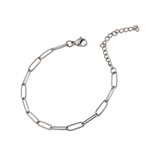 Venice Link Bracelet | White Gold Maya Henry Jewelry