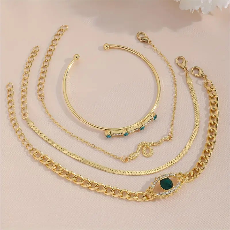 Serpina Veyra Bracelet Set | Gold Maya Henry Jewelry