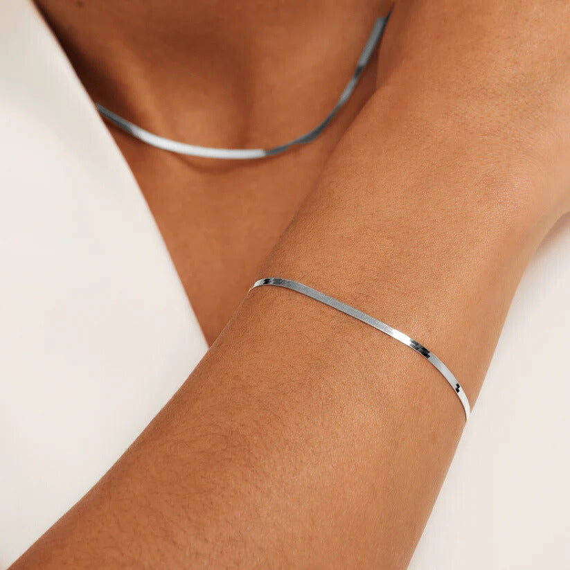 Soleil Serpent Bracelet | White Gold Maya Henry Jewelry