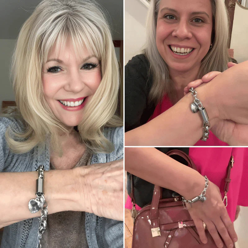 Heartened Chunky Bracelet | White Gold Maya Henry Jewelry
