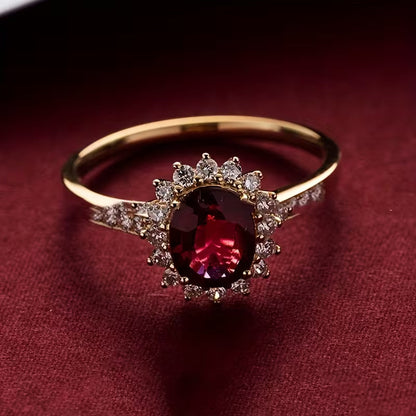Empress Red Ring | Gold Maya Henry Jewelry
