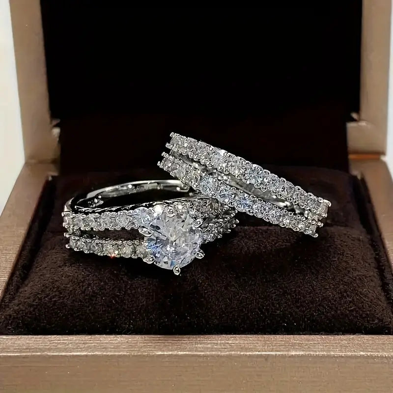 Eternal Radiance Ring Set | Gold Maya Henry Jewelry