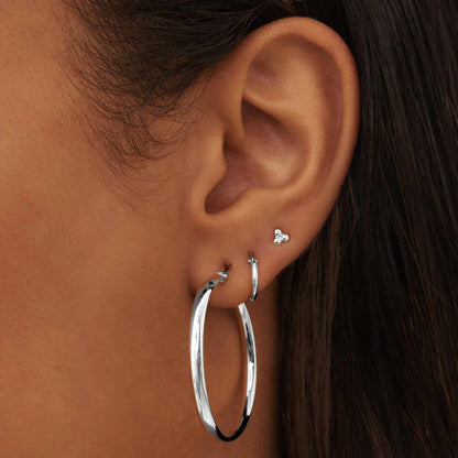 Noa Serane Earrings | White Gold Maya Henry Jewelry
