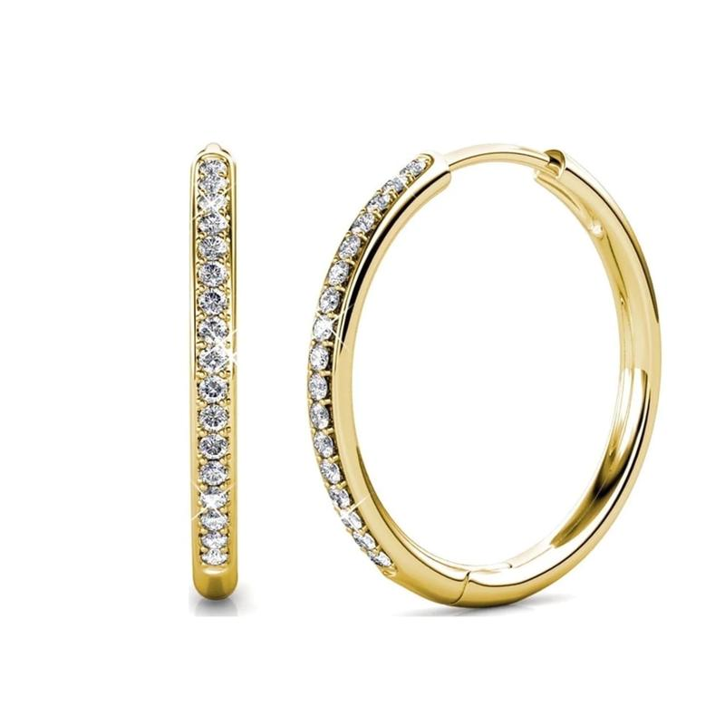 Sorel Pave Earrings | White Gold Maya Henry Jewelry