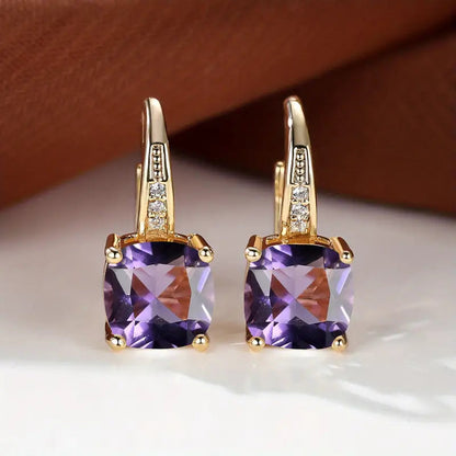 Mystic Stone Hoop Earrings | Gold Maya Henry Jewelry