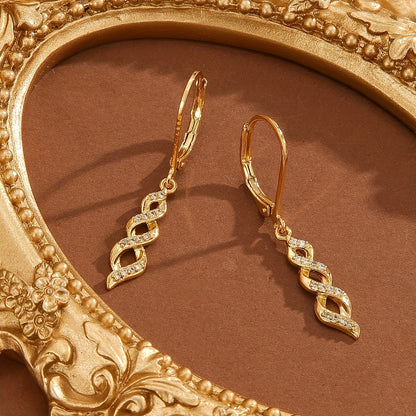 Shimmer Twist Ava Earrings | Gold Maya Henry Jewelry