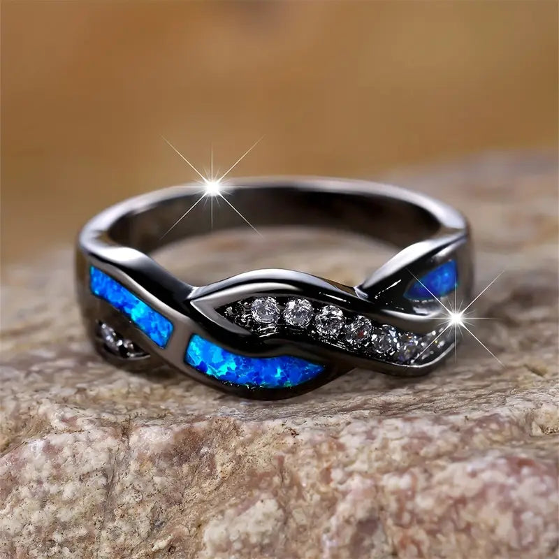 Thessia Lunebray Ring | White Gold Maya Henry Jewelry