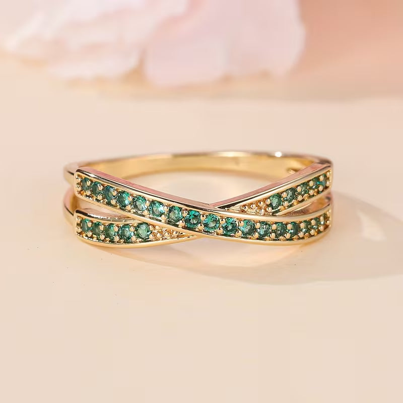 Emerald Flow Ring | Gold Maya Henry Jewelry