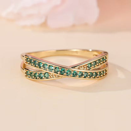 Emerald Flow Ring | Gold Maya Henry Jewelry
