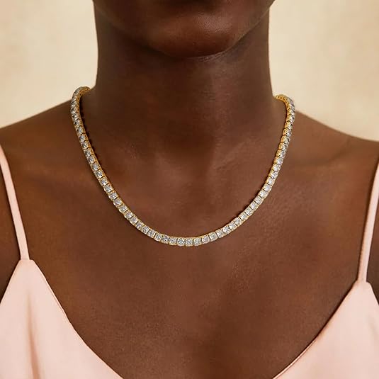 Tennis Necklace | Gold Maya Henry Jewelry