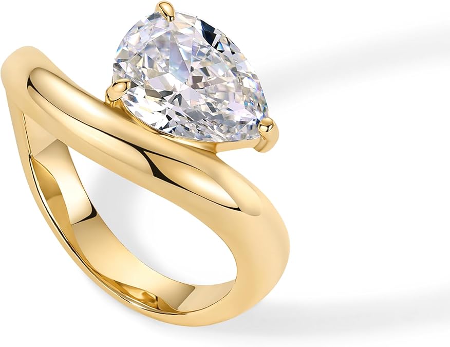 Wavy Promise Ring | Gold Maya Henry Jewelry