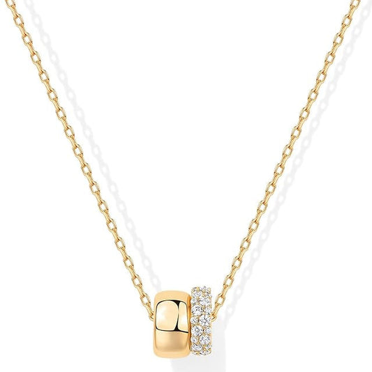 Lumi Duo Necklace | Gold Maya Henry Jewelry