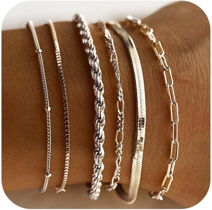 Isabella Vernetta bracelet set | White Gold Maya Henry Jewelry