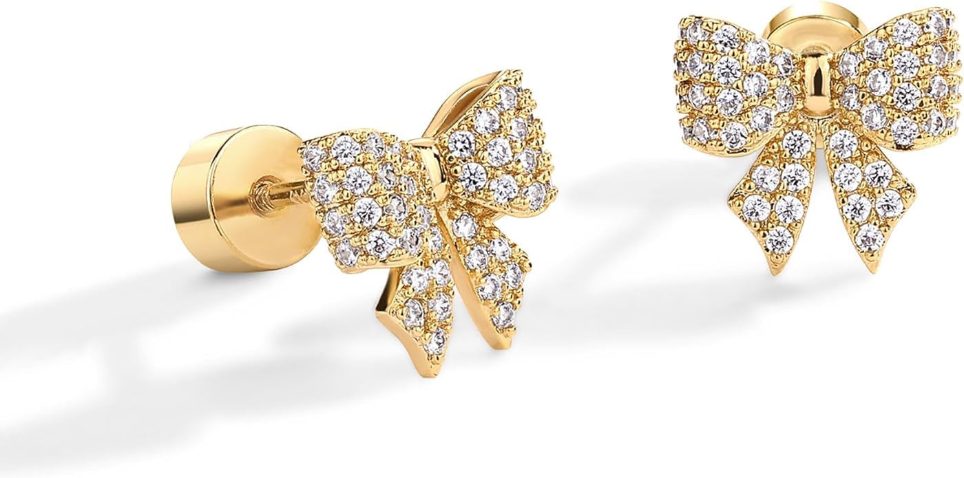 Bow Motif Earrings | Gold Maya Henry Jewelry