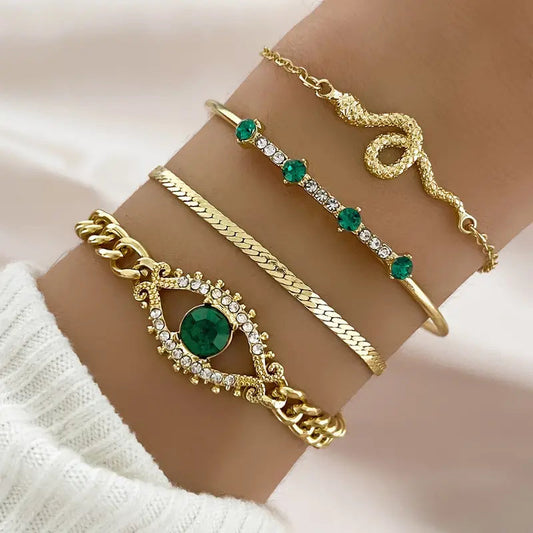Serpina Veyra Bracelet Set | Gold Maya Henry Jewelry