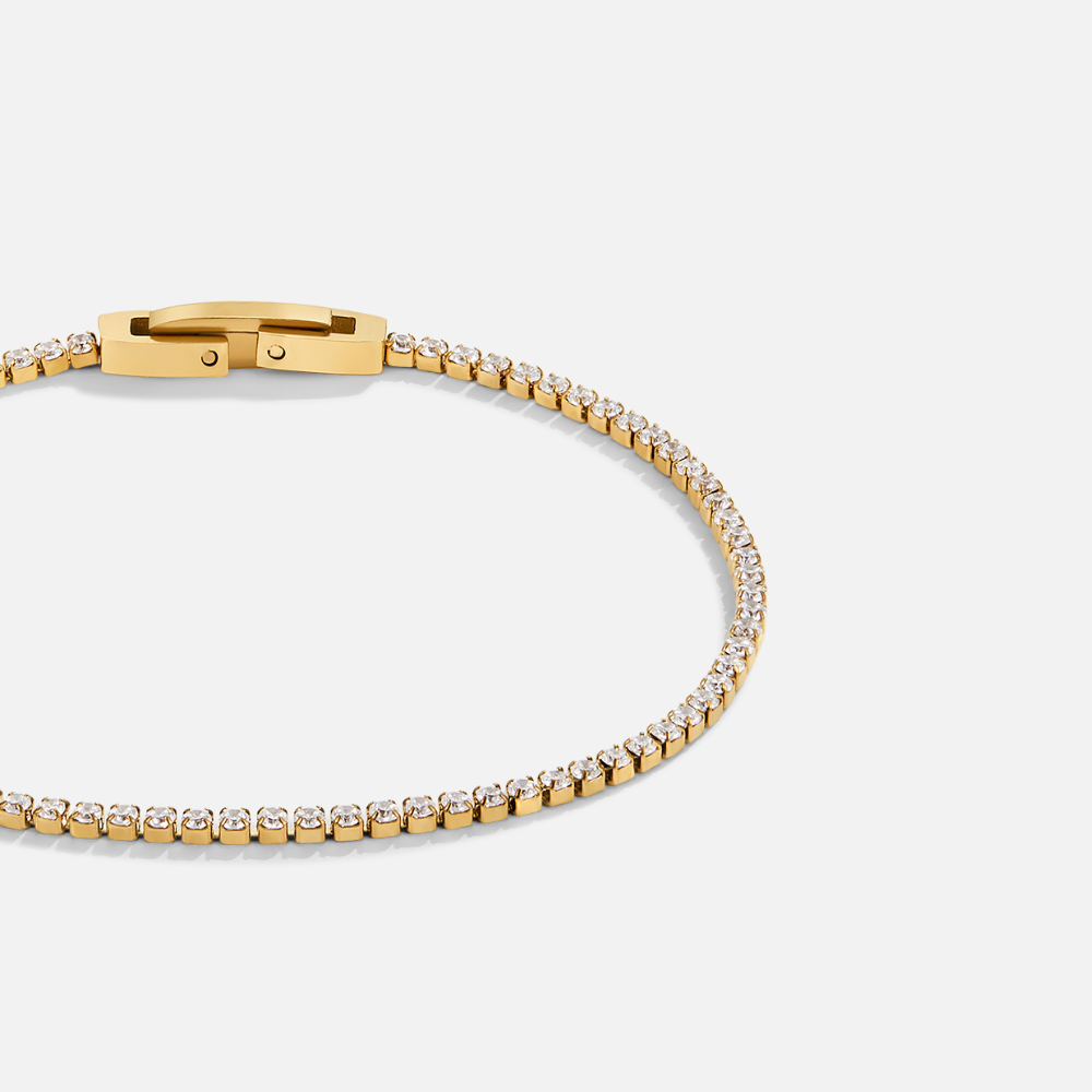 Niyah Crystal Gold Bracelet Maya Henry Jewelry