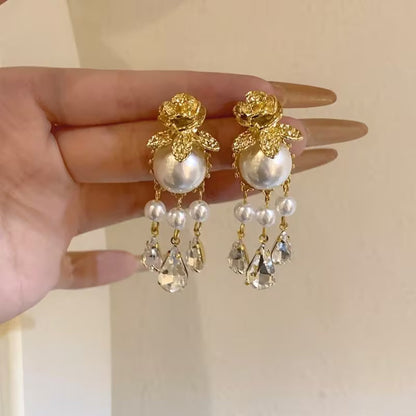 Ivoria Pearl Dew Drop Earrings | Gold Maya Henry Jewelry