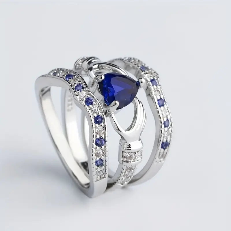 Eternal Lux Azura Ring Set | White Gold Maya Henry Jewelry